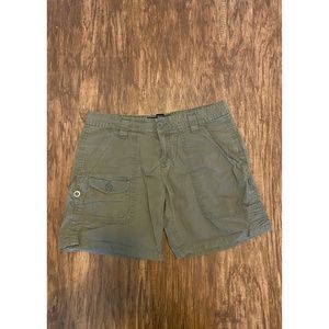 Olive Green Cargo Shorts